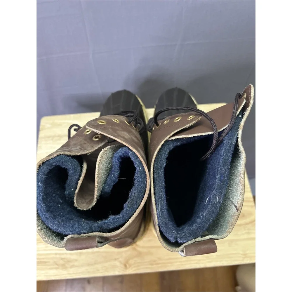 Vintage Lake of the Woods Pac Boots Size 13 Wool Lined Duck Boots Made in Korea